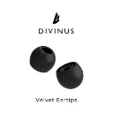 Eartips DIVINUS Velvet Silicone 1 Pair - MS