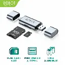 Card Reader ROBOT CR202 2 in 1 USB 3.0 Type C OTG Memory Card