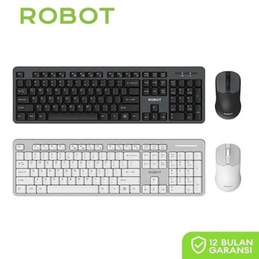 Combo Keyboard & Mouse Robot KM3800 Silent Key Ultra Slim Design