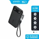 Mini Powerbank Anker 10.000 mAh Fast Charging 22,5W PD with USB-C Cable - A1257