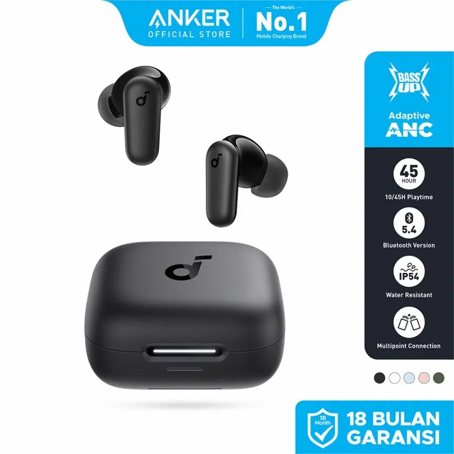 Wireless Earphone Anker Soundcore R50i NC - A3959 - Black