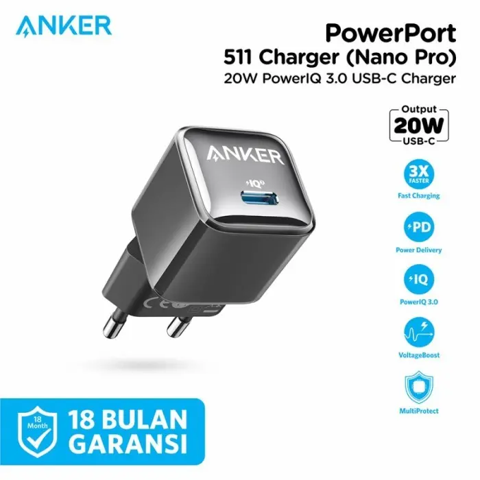 Wall Charger Anker PowerPort Nano Pro 20W - A2637L16