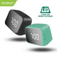Speaker Bluetooth Portable ROBOT RB170 Bluetooth 5.3 with LED Display & Alarm
