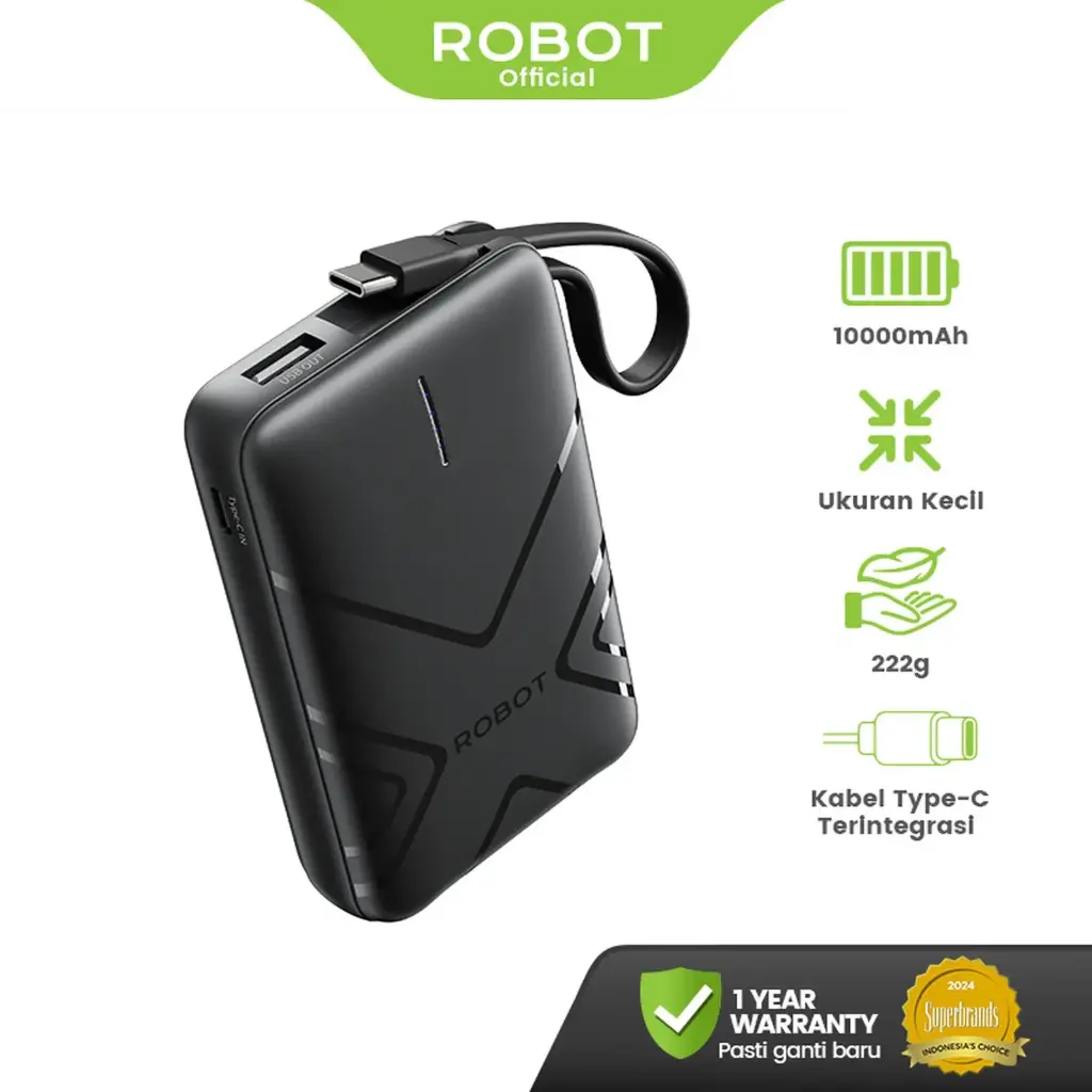 ROBOT RT17 Smart Powerbank Mini 37W 10000mAh 