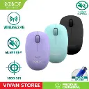 Wireless Mouse ROBOT M210S Silent Click Optical USB Mouse