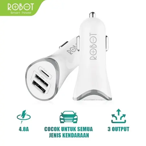 Car Charger ROBOT RT- C08 White