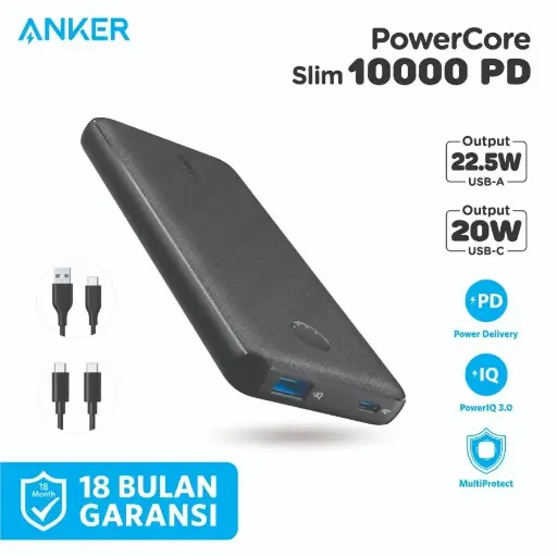 Powerbank Anker PowerCore Slim 10000 PD - A1245