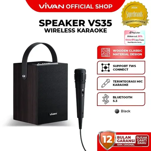 VIVAN VS35 Speaker Karaoke Bluetooth v5.3 